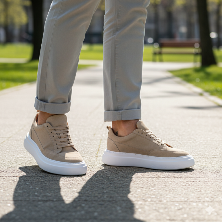 Sail Lakers - Caramel Süet Bağcıklı Erkek Günlük Ayakkabı