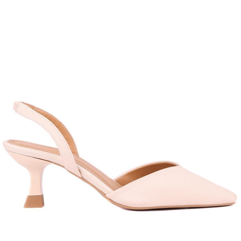 Sail Lakers - Bej Rengi Kumaş Kadın Topuklu Ayakkabı