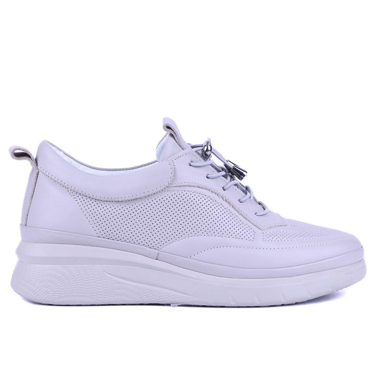 Sail Lakers - Taş Rengi Hakiki Deri Kadın Günlük Ayakkabı