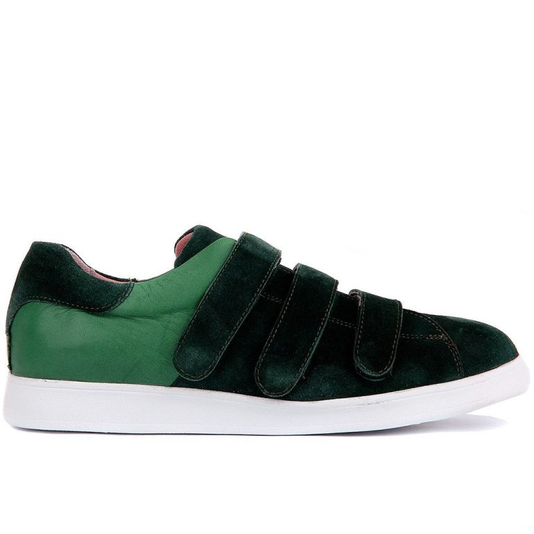 Sail Lakers - Yeşil Süet Deri Cırtlı Erkek Ayakkabı