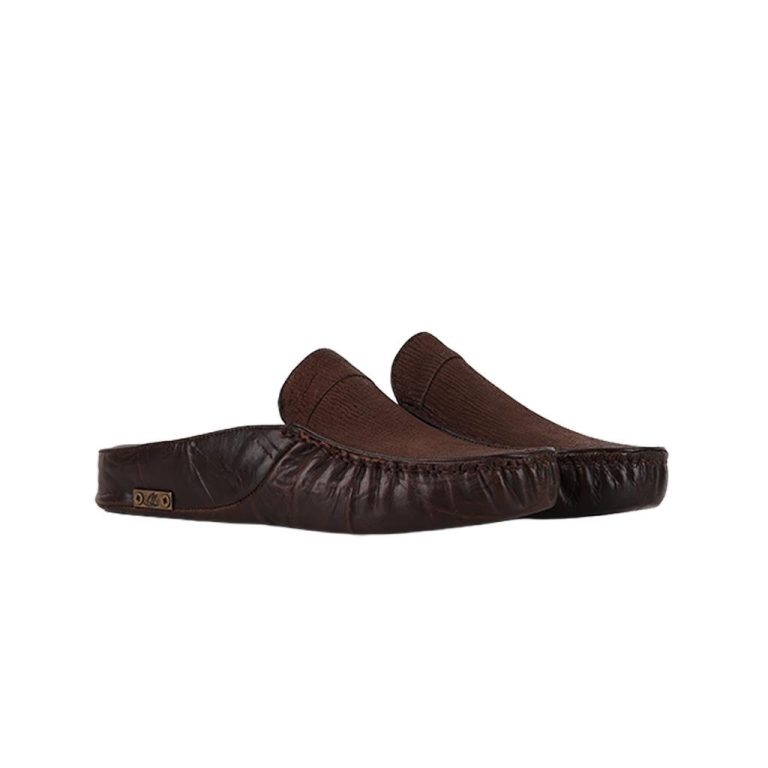 Sail Lakers - Antrasit Deri Erkek Ev Terliği