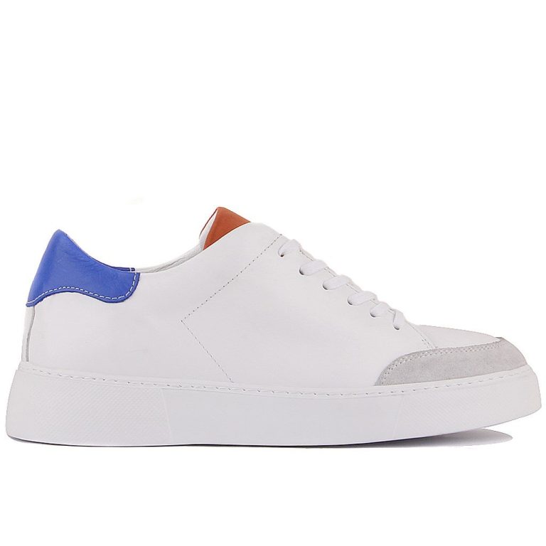 Sail Lakers - Beyaz Deri Bağcıklı Erkek Günlük Ayakkabı