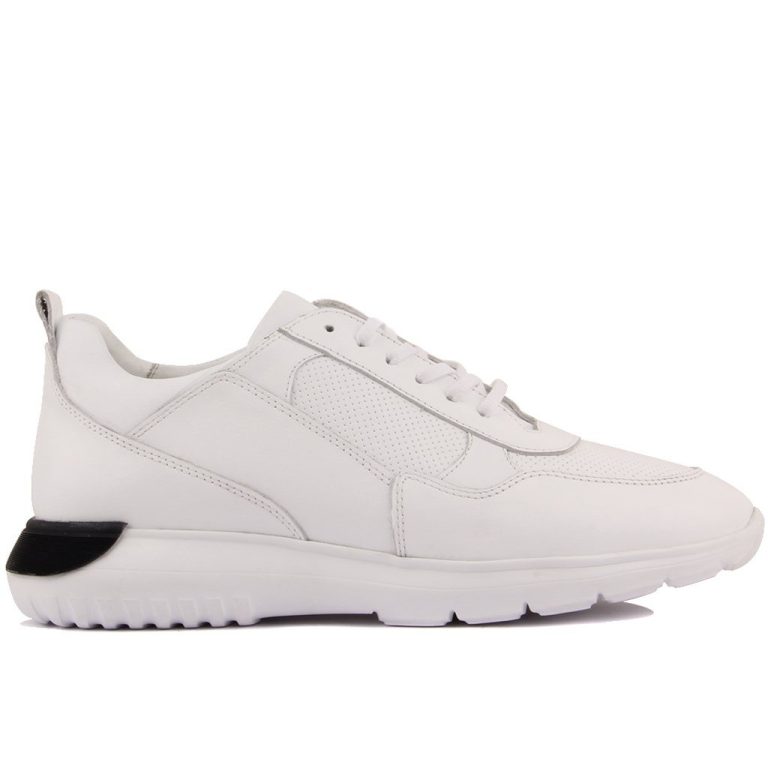 Sail Lakers - Beyaz Deri Bağcıklı Erkek Günlük Ayakkabı