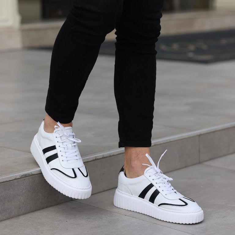 Sail Lakers - Beyaz Deri Bağcıklı Erkek Günlük Ayakkabı