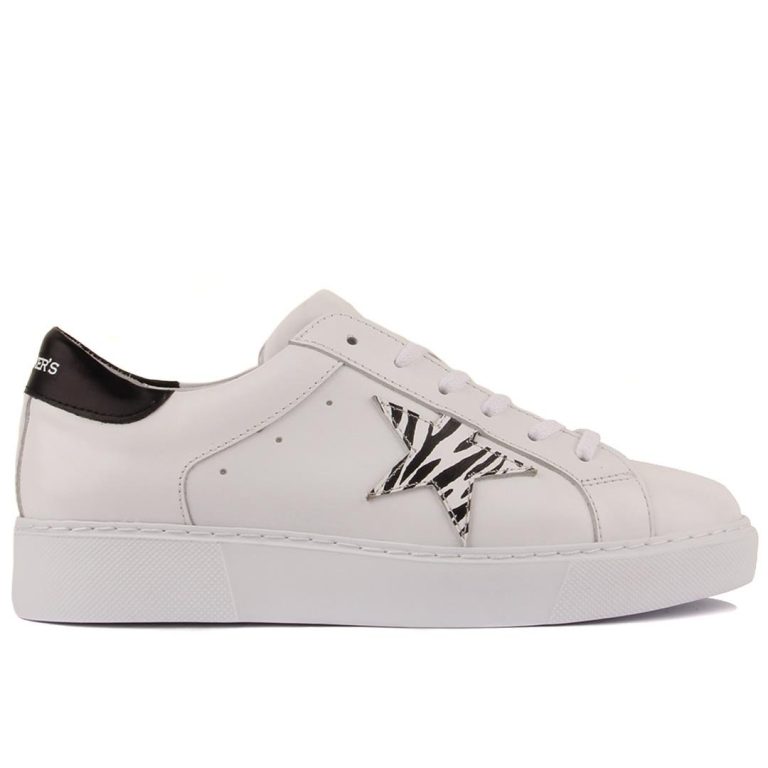 Sail Lakers - Beyaz Deri Bağcıklı Kadın Günlük Ayakkabı