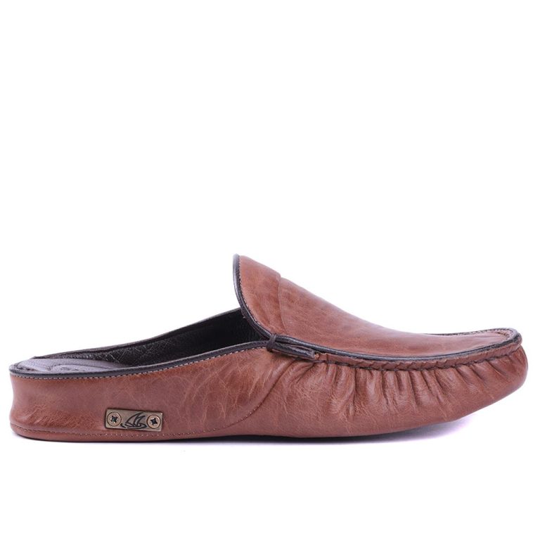 Sail Lakers - Kahverengi Deri Erkek Ev Terliği