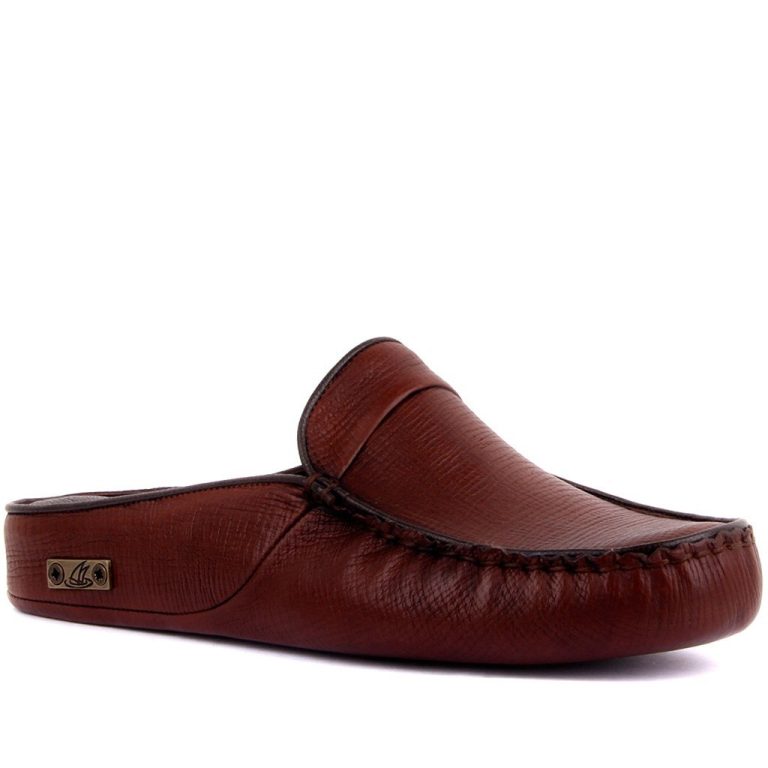 Sail Lakers - Kahverengi Deri Erkek Günlük Terlik