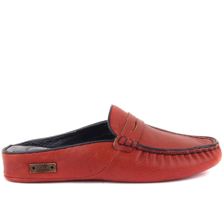 Sail Lakers - Kiremit Deri Kadın Ev Terliği