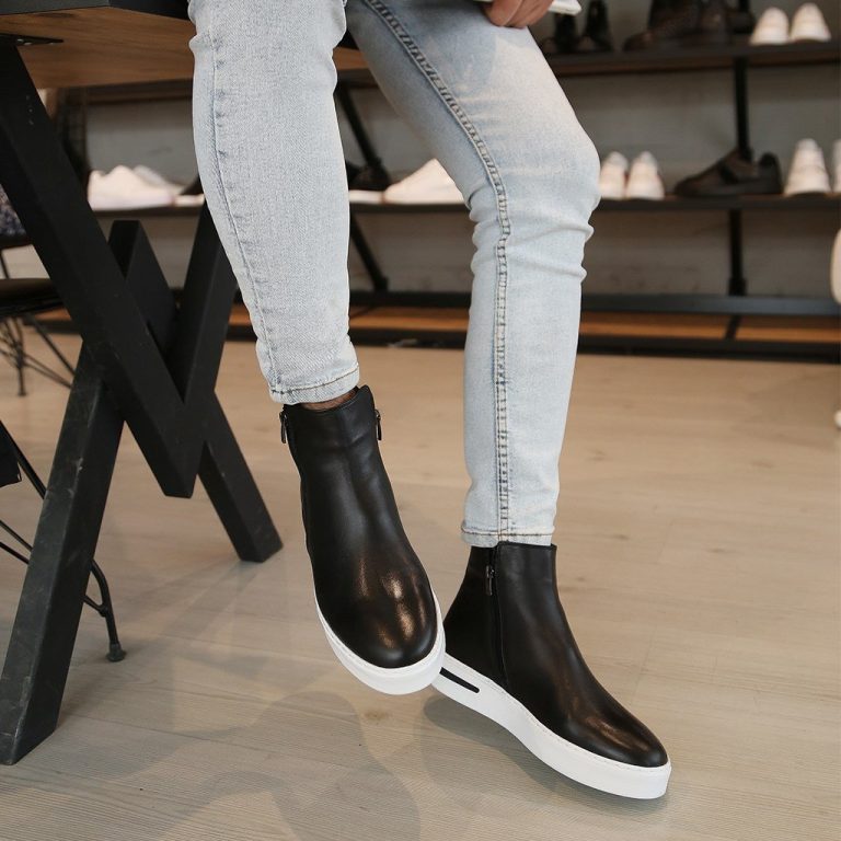 Sail Lakers - Siyah Deri Eva Taban Erkek Chelsea Bot