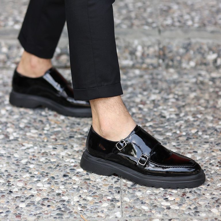 Sail Lakers - Siyah Rugan Deri Bağcıksız Erkek Günlük Ayakkabı