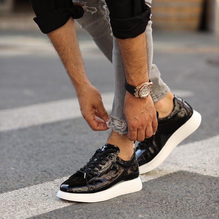 Sail Lakers - Siyah Rugan Deri Erkek Günlük Ayakkabı