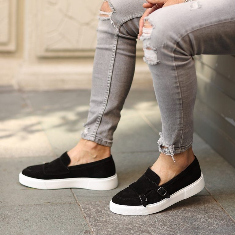 Sail Lakers - Siyah Süet Deri Erkek Günlük Ayakkabı