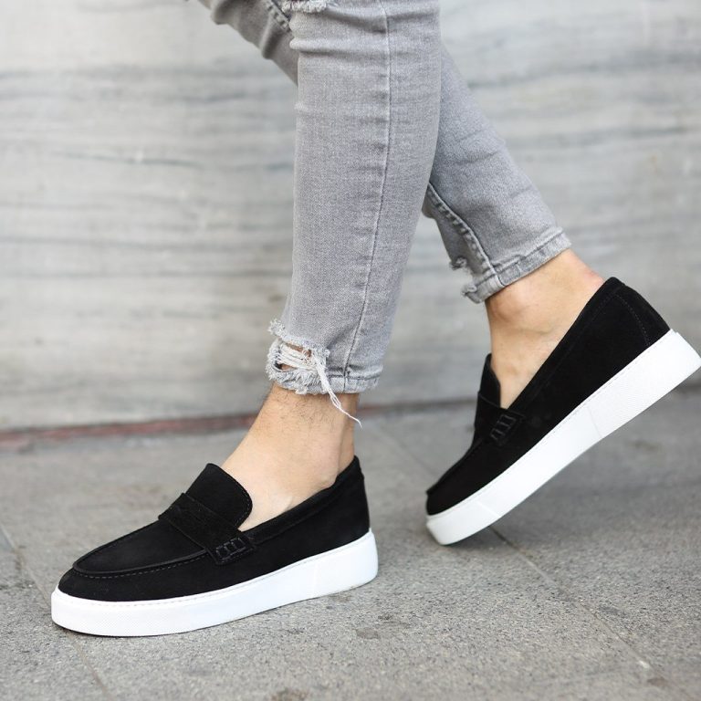 Sail Lakers - Siyah Süet Deri Erkek Günlük Ayakkabı