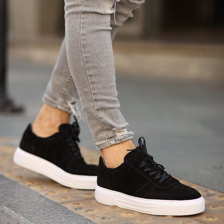 Sail Lakers - Siyah Süet Deri Erkek Günlük Ayakkabı