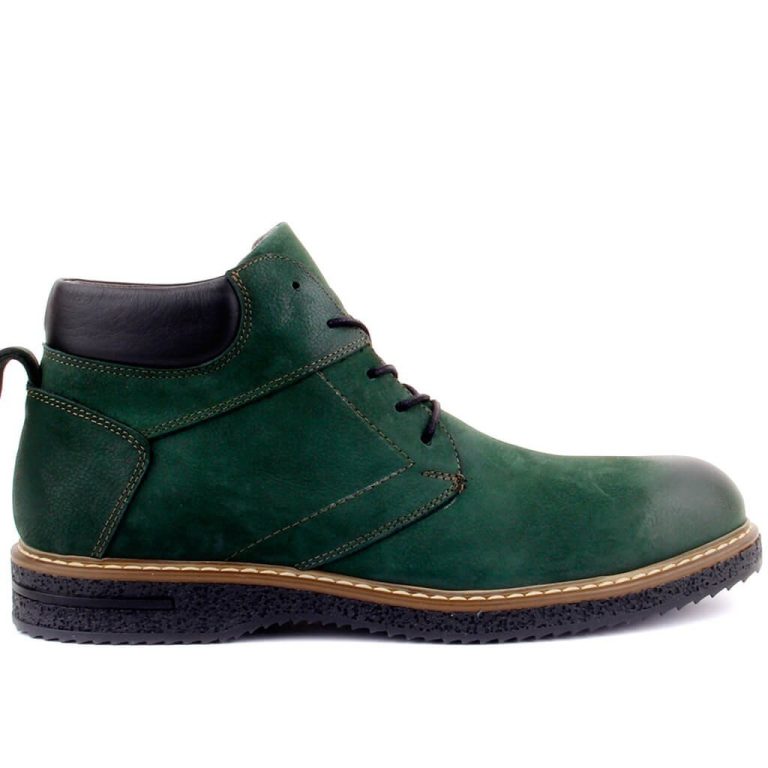 Sail Lakers - Yeşil Nubuk Deri Bağcıklı Erkek Bot